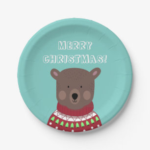 kerstBeer Papieren Bordje