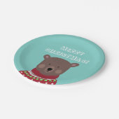 kerstBeer Papieren Bordje (Gekanteld)