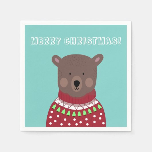 kerstBeer Servetten (Voorkant)
