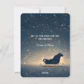 Kerstbeer Sinterklaas Feestelijke Wensen Feestdagenkaart (Achterkant)