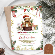 Kerstbeer Sinterklaas Jongen Baby Shower