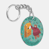kerstBeer Sleutelhanger (Voorkant Links)