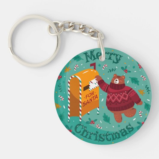 kerstBeer Sleutelhanger (Voorkant)