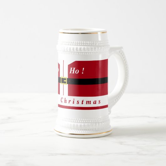 kerstbeer Stein Santa Clasus met cadeautjes Bierpul (Voorkant rechts)