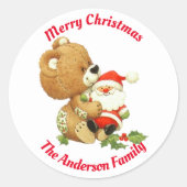 kerstBeer Sticker (Voorkant)