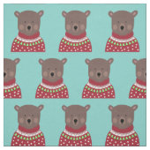 kerstBeer Stof (Swatch)