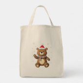 Kerstbeer Tote Bag (Achterkant)