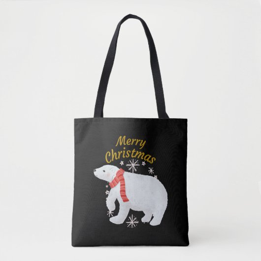 kerstBeer Tote Bag (Voorkant)