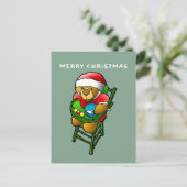 Kerstbeer van Sinterklaas Briefkaart (Staand voorkant)