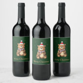Kerstbeer Wijn Etiket (Flessen)