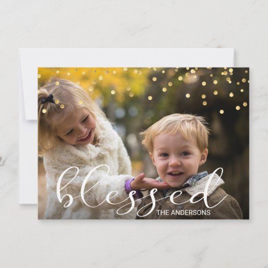 Kerstbeerloze Gold Confetti overlay FOTO (Voorkant)