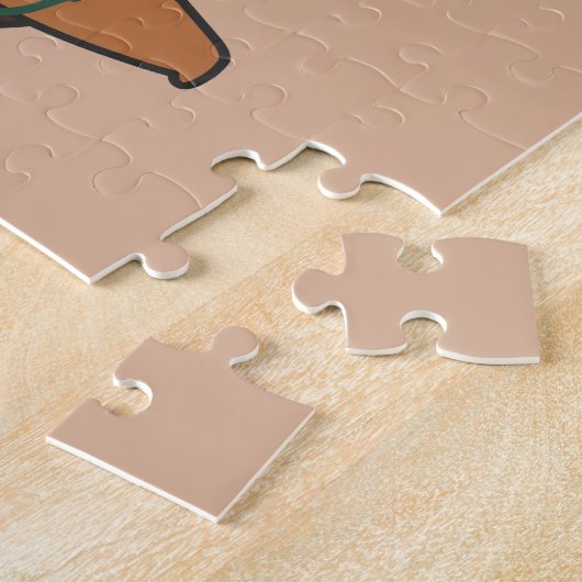 Kerstbeesten met kerstbedekking legpuzzel (Zijkant)