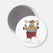 Kerstbeestjes · Moose & Chimney Magneet (Voorkant / Achterkant)