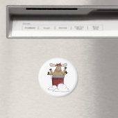 Kerstbeestjes · Moose & Chimney Magneet (Insitu (Vaatwasser))