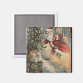 kerstbegroet kerstkerstkerstkerstkerstman met bome magneet (Voorkant / Achterkant)