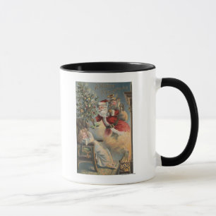 kerstbegroet kerstkerstkerstkerstkerstman met bome mok