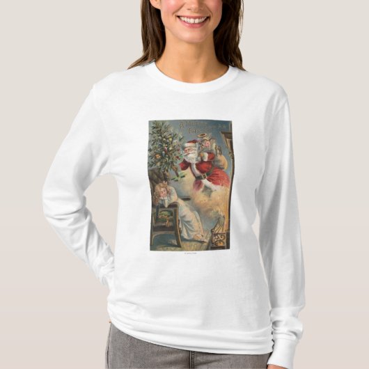 kerstbegroet kerstkerstkerstkerstkerstman met bome t-shirt (Voorkant)