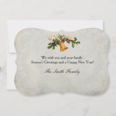 kerstbegroeting feestdagenkaart (Achterkant)