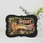 kerstbegroeting feestdagenkaart (Staand voorkant)