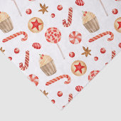 Kerstbehandeling Snoep Cupcake Festive Sweets Tissuepapier (Detail)