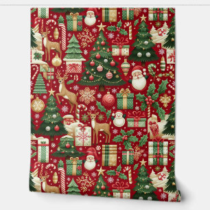 Kerstbehang Behang
