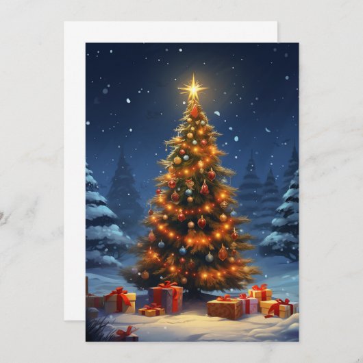 Kerstbehang Kaart (Voorkant / Achterkant)