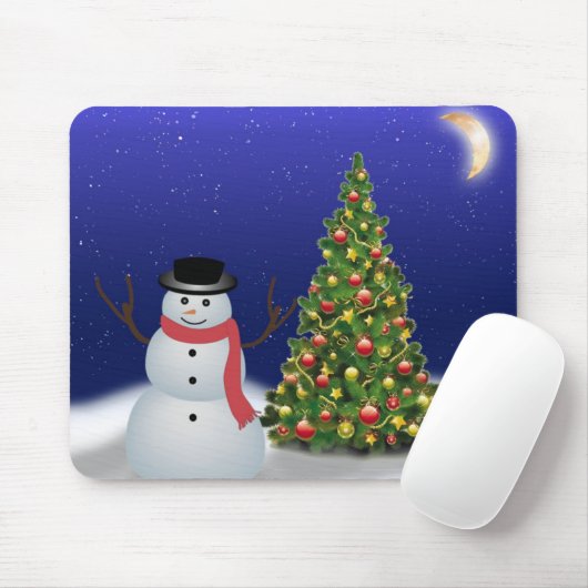 Kerstbehang Mousepad Muismat (Met muis)