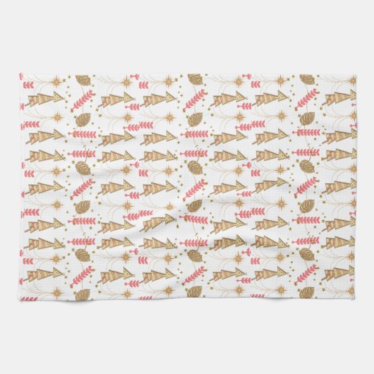 Kerstbeige Mouse Kitchen Towelen Theedoek (Horizontaal)