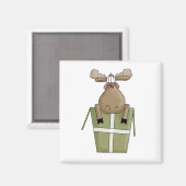 Kerstbeitters · Moose & Gift Box Magneet (Voorkant / Achterkant)