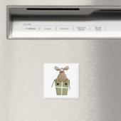 Kerstbeitters · Moose & Gift Box Magneet (Insitu (Vaatwasser))