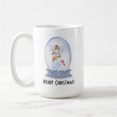 kerstbek met snowglobe koffiemok (Links)