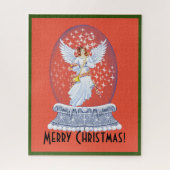 kerstbek met snowglobe legpuzzel (Verticaal)