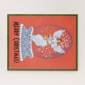 kerstbek met snowglobe legpuzzel (Horizontaal)