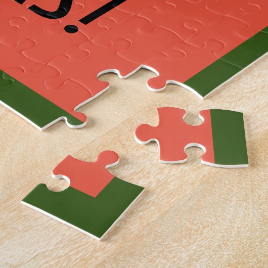 kerstbek met snowglobe legpuzzel (Zijkant)