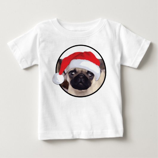 Kerstbeker - Baby Fine Jersey T-Shirt (Voorkant)