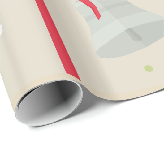 kerstbeker cadeaupapier (Rol Hoek)