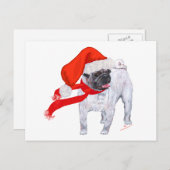 kerstbeker feestdagenkaart (Voorkant / Achterkant)