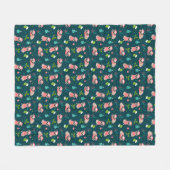 kerstbeker fleece deken (Voorkant (Horizontaal))