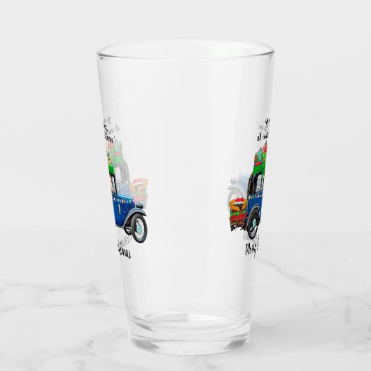 kerstbeker glas (Links)