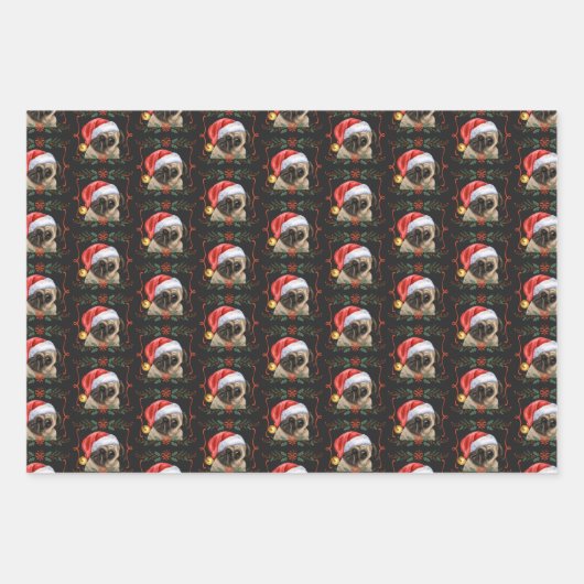 kerstbeker inpakpapier vel (Voorkant 3)