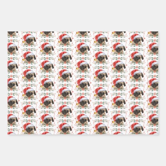 kerstbeker inpakpapier vel (Voorkant)