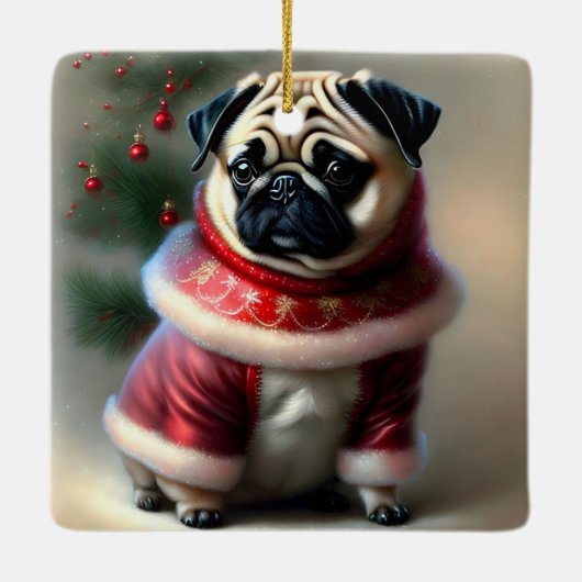 kerstbeker keramisch ornament (Achterkant)