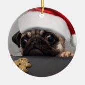kerstbeker keramisch ornament (Voorkant)