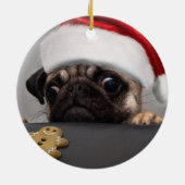kerstbeker keramisch ornament (Achterkant)