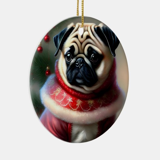 kerstbeker keramisch ornament (Rechts)