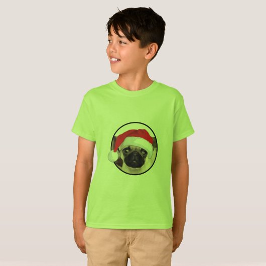 Kerstbeker - Kinderen Basic T-Shirt (Voorkant volledig)