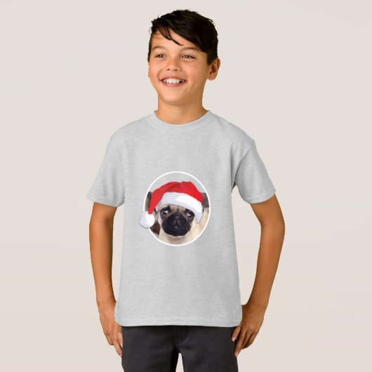 Kerstbeker - Kinderen Basic T-Shirt (Voorkant volledig)