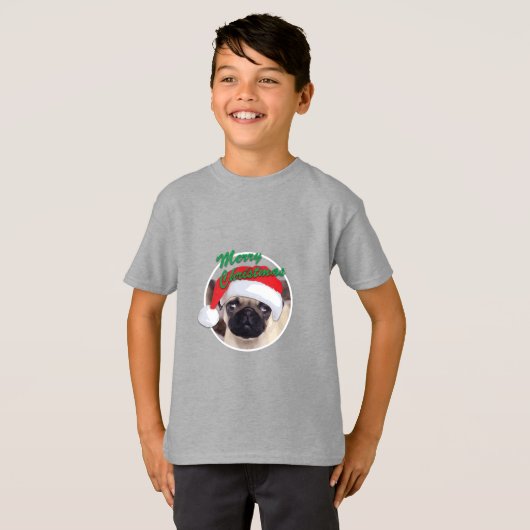 Kerstbeker - Kinderen Basic T-Shirt (Voorkant volledig)