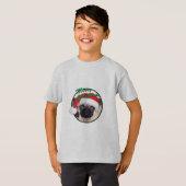 Kerstbeker - Kinderen Basic T-Shirt (Voorkant volledig)