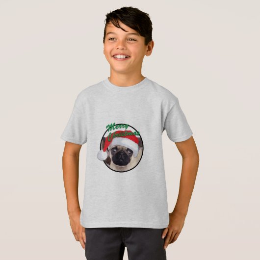 Kerstbeker - Kinderen Basic T-Shirt (Voorkant volledig)